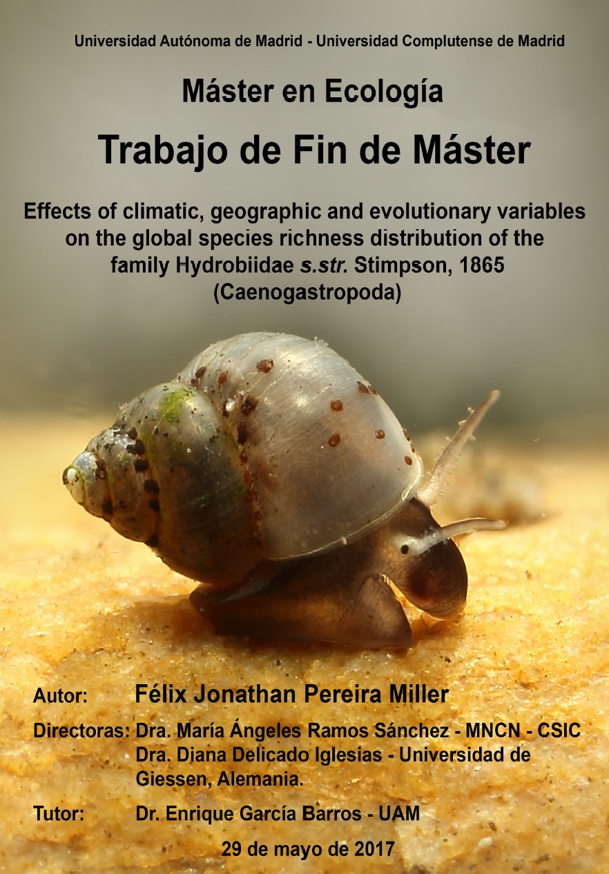Effects of climatic, geographic and evolutionary variables on the global species richness distribution of the family Hydrobiidae s.str. Stimpson, 1865 (Caenogastropoda)